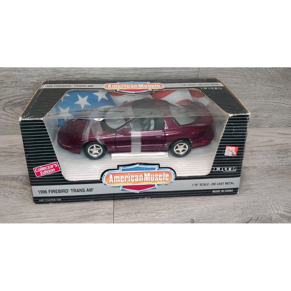 ERTL American Muscle 1996 Pontiac Firebird Trans AM Purple1:18 Diecast Collector